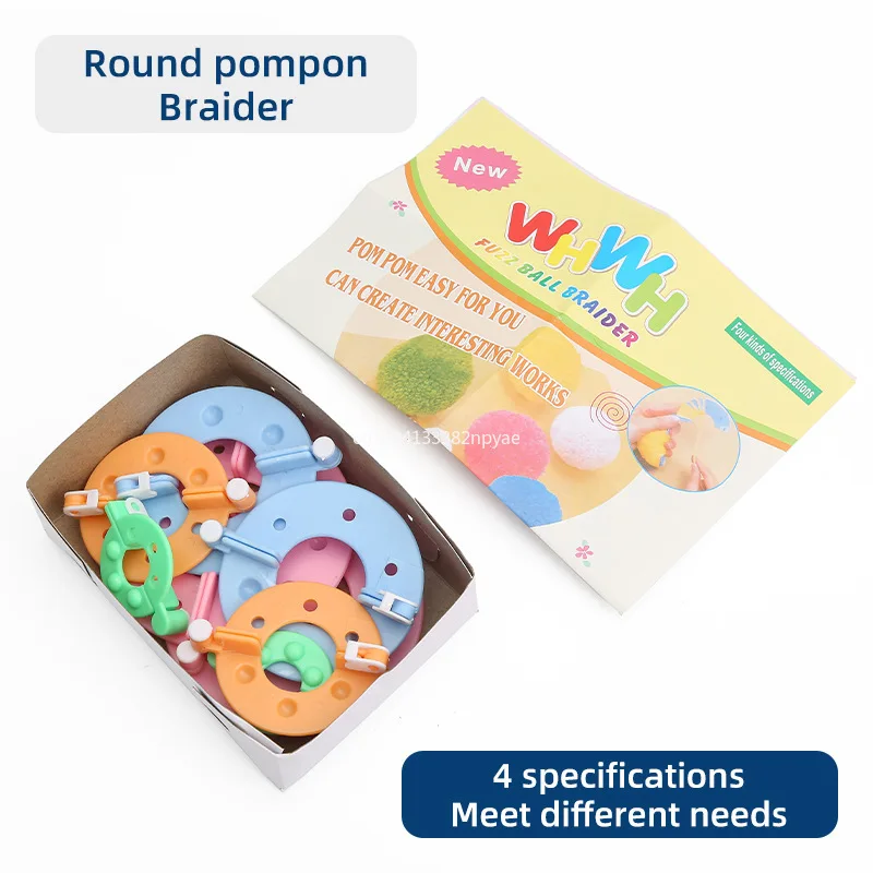 اليدوية الملونة الغزل الكرة صانع أداة المنزل استخدام الكرة النسيج جهاز الإبداعية نمط الحياكة الملحقات جهاز صنع الكرة