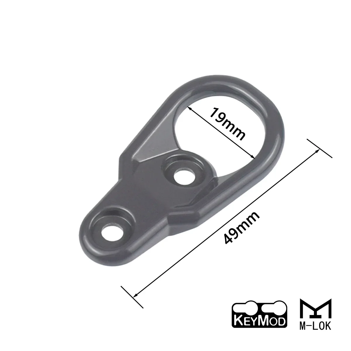 Adaptador de montaje táctico MLOK giratorio para eslinga CQD AR15 - imagen 2