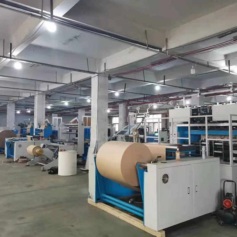 Supermarket Retail Packaging Paper Bag Making Machine Customized Handle Pasting Paper Shopping Bag Machine Fast Output