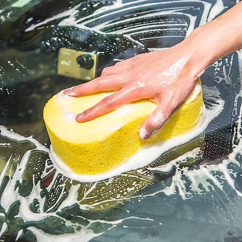 1PC Car Washing Sponge Wipe High Density Elastic Car Washing Sponge Absorbent Car Washing Foam Sponge Block Car Cleaning Tool