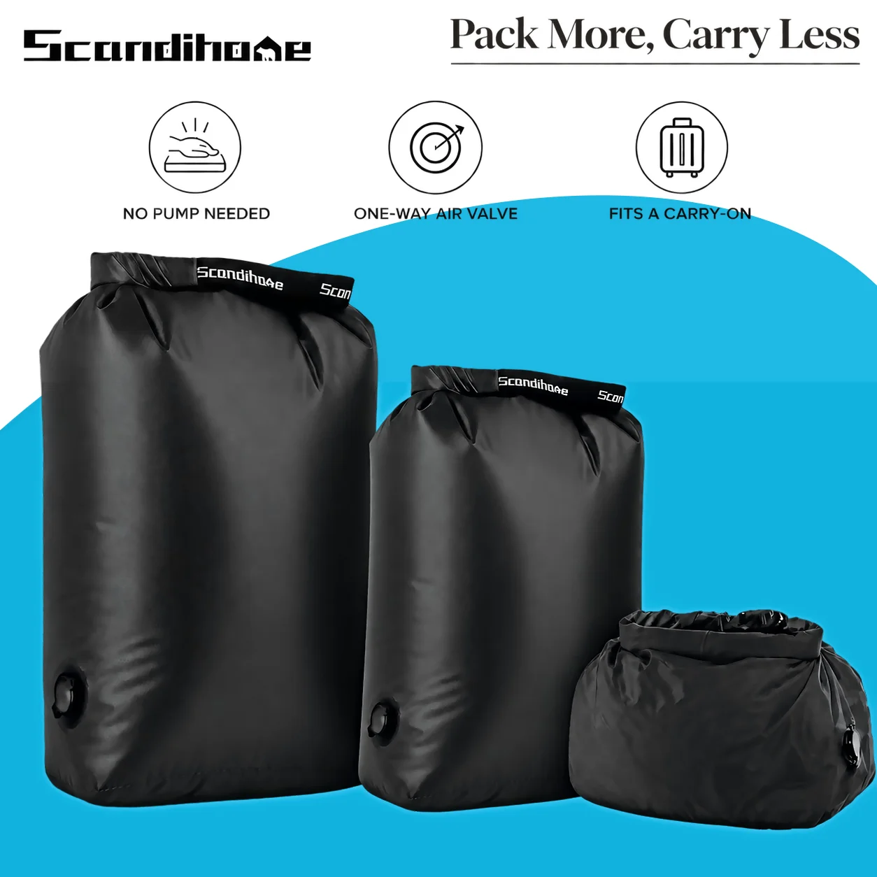 Packwürfel Kompressions-Packwürfel Reisezubehör Reise-Essentials für Flugreisen Vakuum-Kompressionsbeutel Wasserdicht