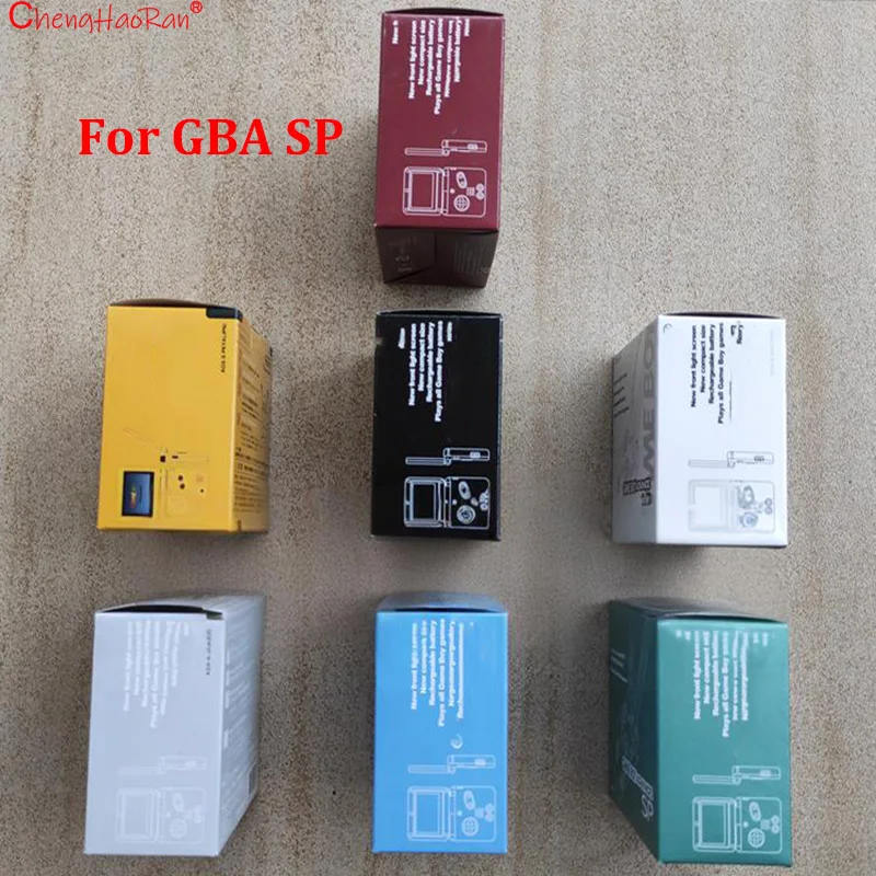 1 قطعة لوحدة التحكم في الألعاب GBA SP GBC GB GBA DMG صندوق تعبئة جديد كرتون لـ Gameboy Advance/لون جديد صندوق حماية التعبئة والتغليف ﻿