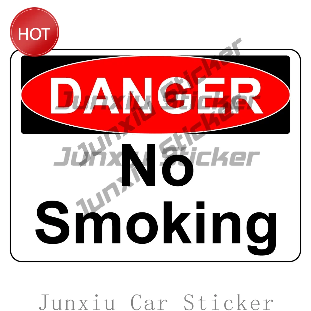 Danger No Smoking PVC Safety Sticker For Workplace Doors And Building Entrance Panels Fire Safety Notice Decal
