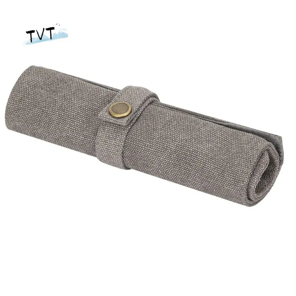 

5 Slot Bracelets Packing Canvas Watch Band Holder Watch Roll Bag Necklace Storage Bag Watch Strap Storage Bag Watch Roll Case
