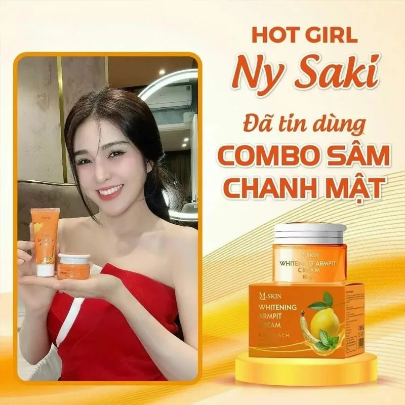 

Combo Kem Thâm Nách Khử Mùi Sâm Chanh Mật + Kem Wax Lông Mỹ Phẩm MQ Skin, White Remove Odor KEM THAM KHU MUI SAM CHANH MAT