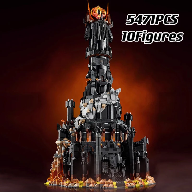 

2026NEW 5471Pcs MOC 10333 Black Tower Dark Model Building Blocks Kit Bricks Toy for Boys Adult Birthday Christmas Gifts