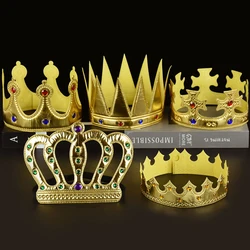 Multi Style Gold Silver Princess Prince Crown Tiaras Headwear Birthday Party Crowns Headband Costume Accessories Photobooth Prop