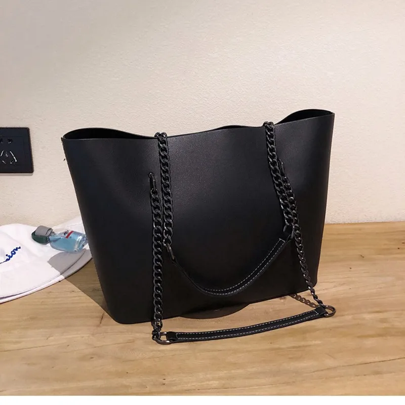 2024 New Large Capacity Vintage Tote Bag Advanced Minimalist Chain Handheld Shoulder Bag