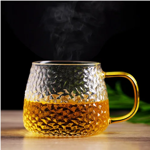 High Borosilicate Cold Water Glass Kettle Set Large Capacity Colored Glass Juice Jug Heat-resistant Teapot