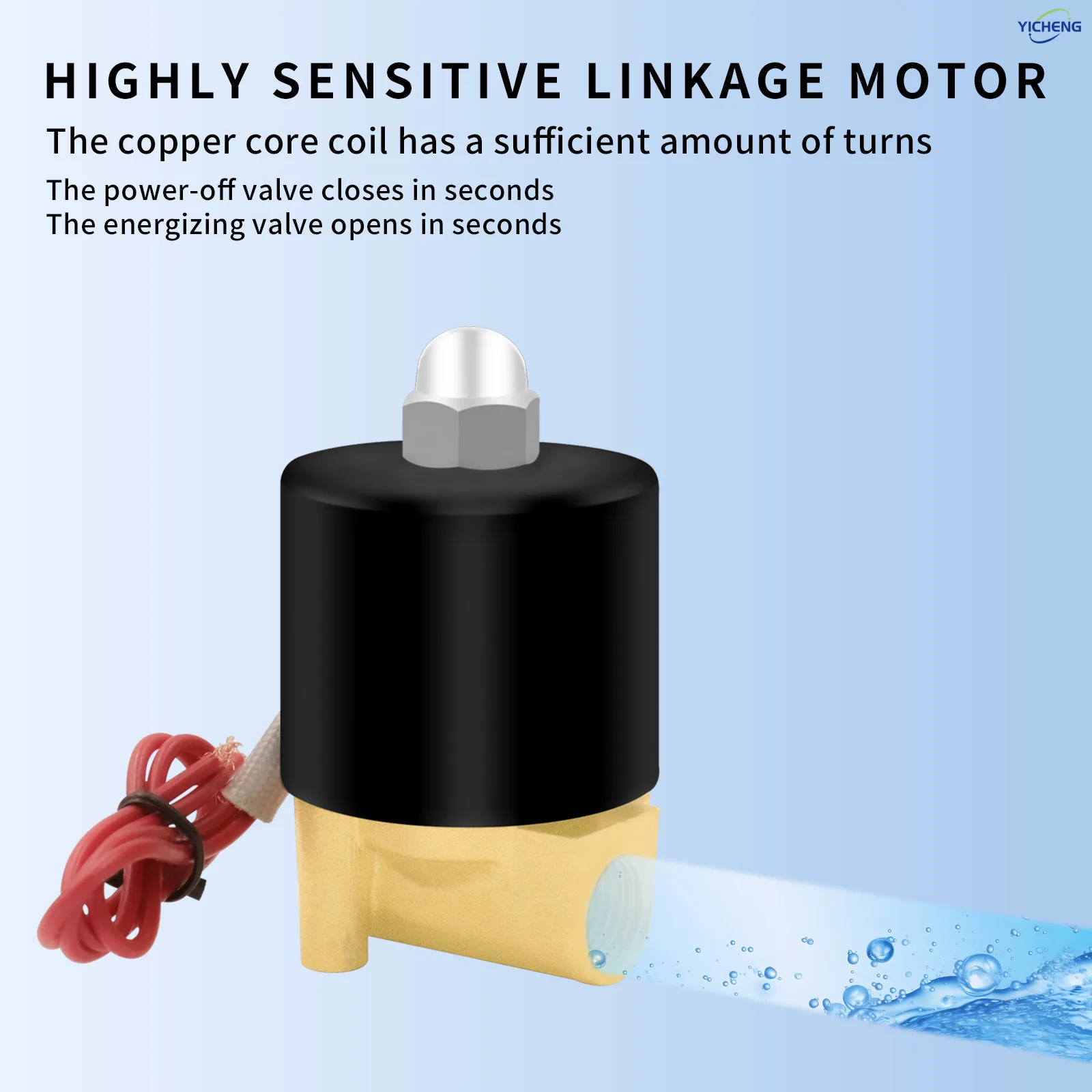 صمام الملف اللولبي الكهربائي النحاسي 1/4 بوصة مغلق عادة، صمام المياه صمام الهواء، مياه العمل المتوسطة، الهواء، سائل الزيت