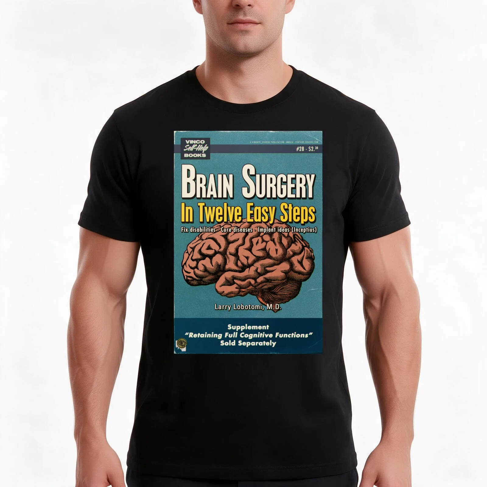 Brain Surgery in Twelve Easy Steps T-Shirt Summer Casual Cotton Tee Oversized Streetwear Tops Vintage Graphic Print
