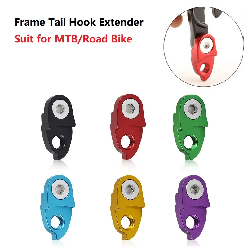 1PC Bicycle Rear Derailleur Hanger Extension Extender Aluminum Road Bike MTB Cycling Frame Gear Tail Hook Extender Road Link