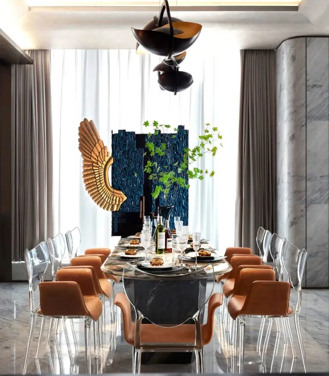 Sanhai الشمال نمط التصميم الداخلي السقيفة خطة أرضية المنزل ثلاثية الأبعاد ماكس تقديم خطة رئيسية منزل رائع منتج عالي الجودة #3