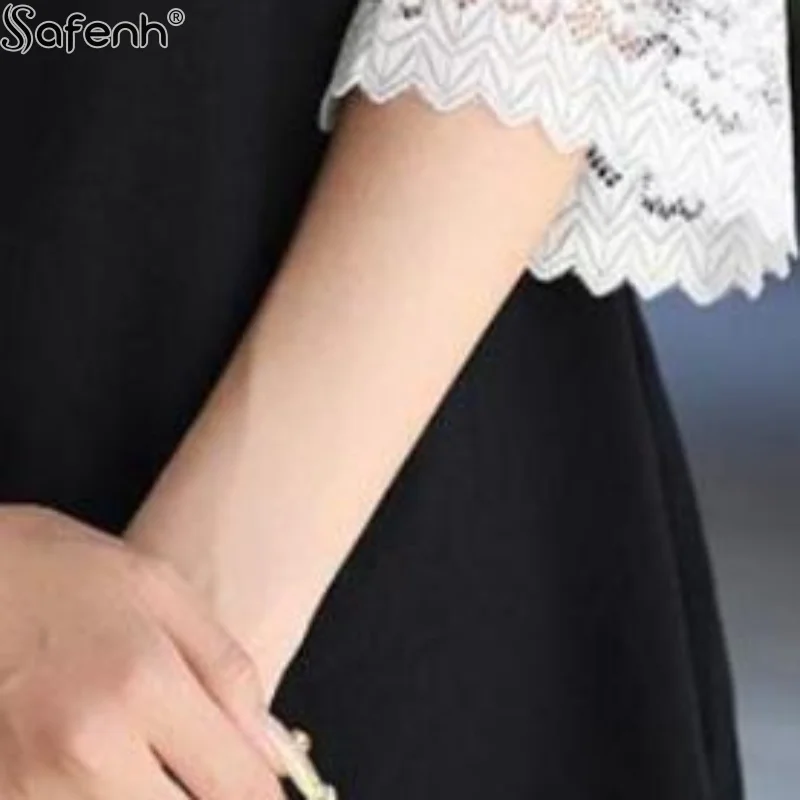 Polyester Lace Soft Lace Sleeves Elastic Wrist Breathable Decorative Cuffs Solid Color Mesh Bell Sleeves For Casual Outfits