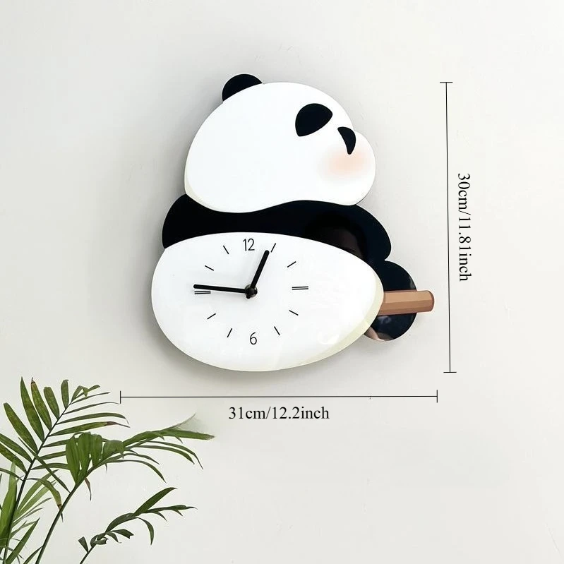 

Cartoon Wall Clock, Creative and Simple Living Room Clock, Cartoon Home Decoration, Silent Bedroom Clock