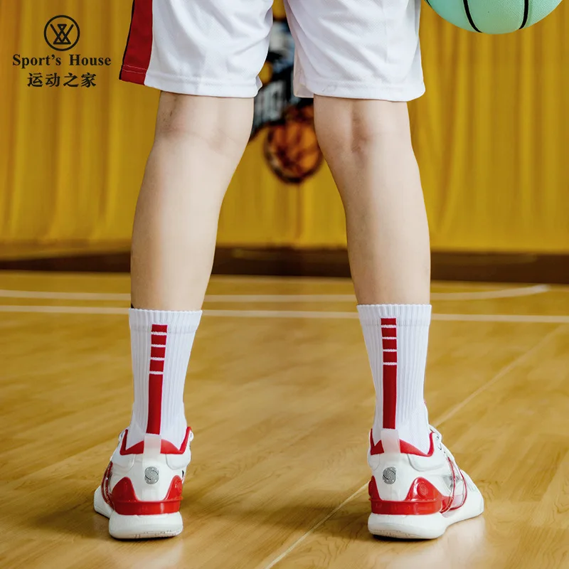 Sock Leisure Athletic Sports Crew Dress New Home Men mid-high anti-slip anti-odor Basketball Elite Socks Practical B2W30