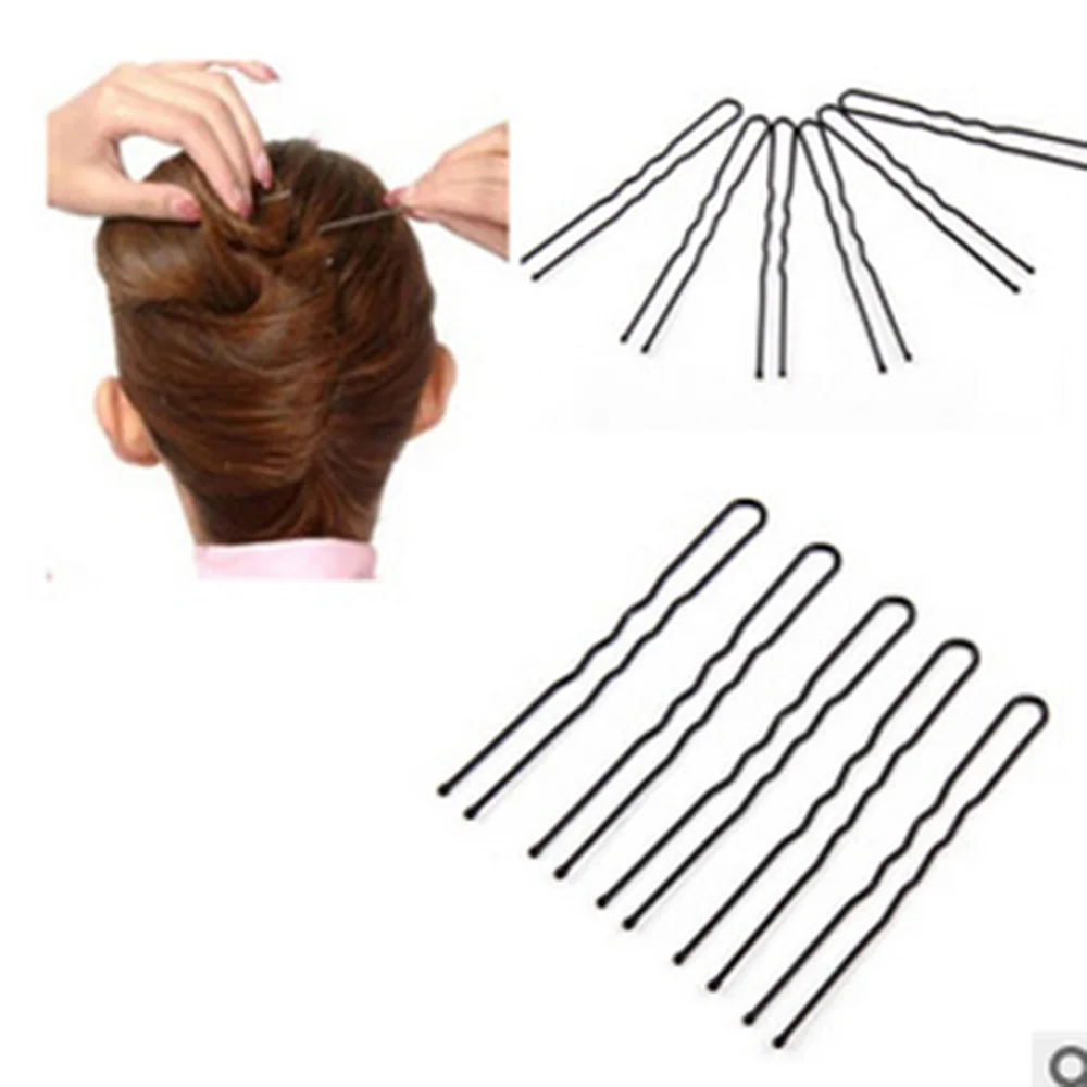 50Pcs Women Waved U Shape Hairpins Updo Tool Hairpins Bride Wedding Hairpins Hair Styling Clips Hair Accessories For Bun