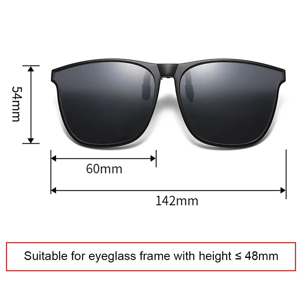 Polarized Clip On Sunglasses Men Women Photochromic Car Driver Goggles Night Vision Glasses Anti Glare Vintage Eyeglasses