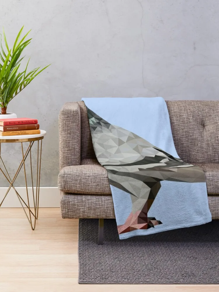 Pigeon - Low Poly Throw Blanket Retros Soft Plush Plaid blankets and throws Blankets