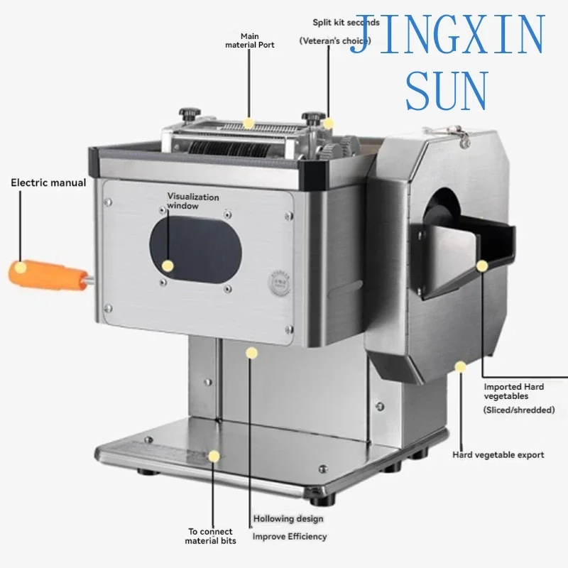 Electric Meat Slicer Commercial Meat Cutting Machine Multi-functional Vegetable Slicer Fresh  Potato Meat Slicer