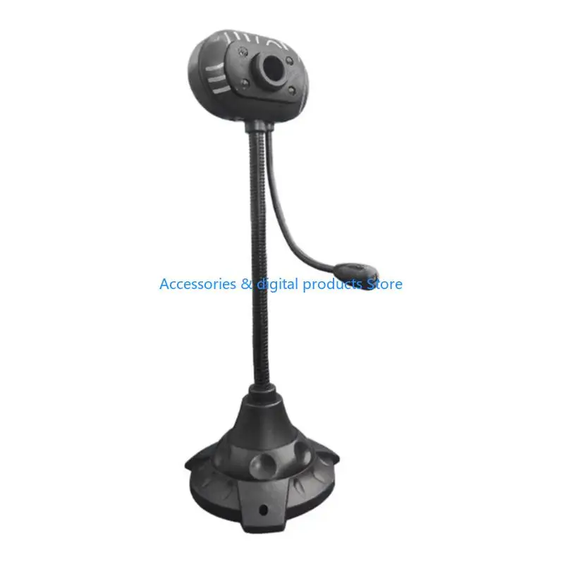 77JD Clear Video and Sound Webcam with High Sensitivity Microphones for Students and Gamers
