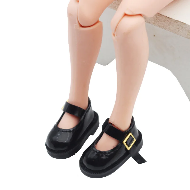 

3.2cm 1/8 BJD Doll Kawaii Princess Leather Shoes Sandal Toys Clothing for Blyth Azone BJD Casual Shoes Dolls Clothes Accessories