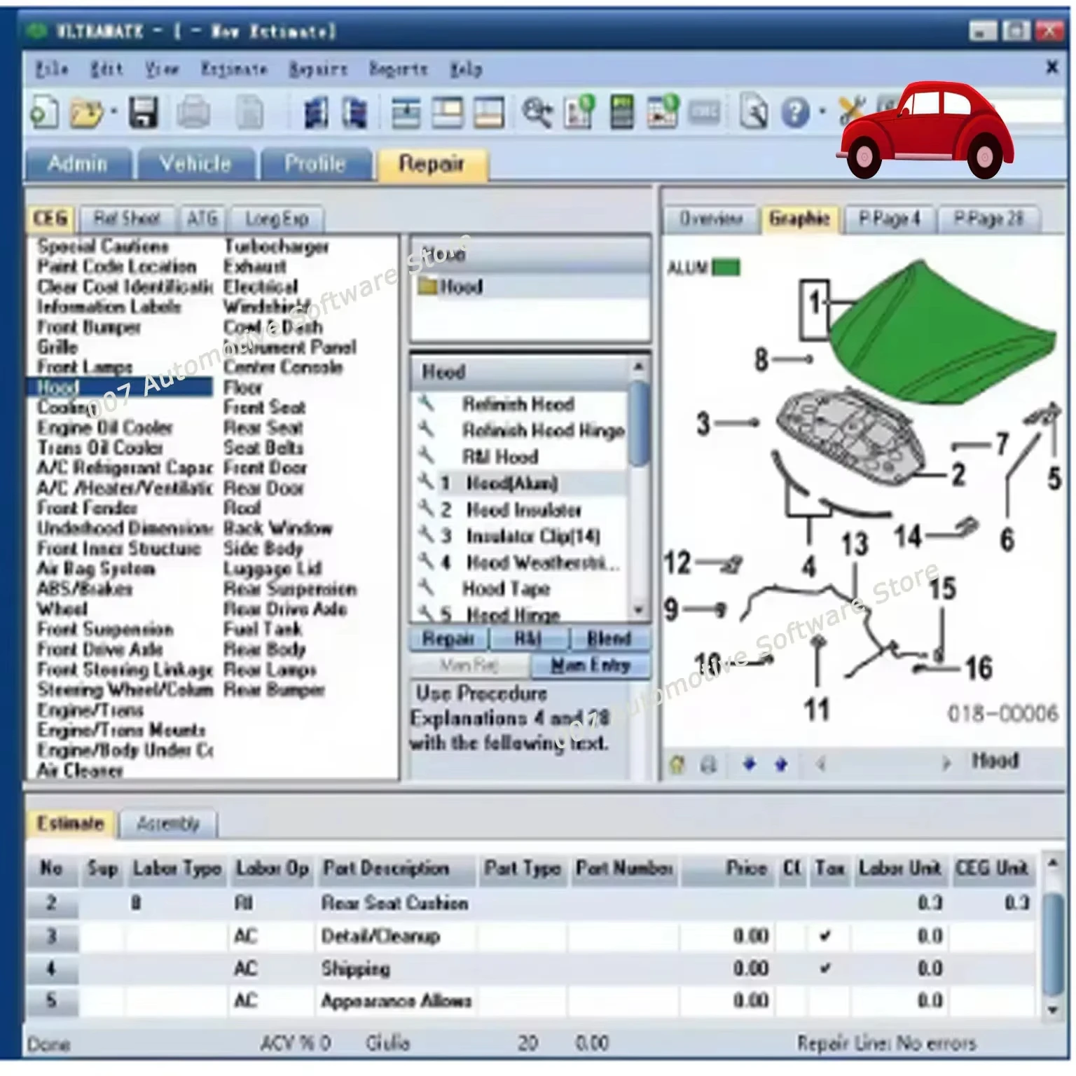 2025 Mitche/ll Ultramate 2023.07 نظام تقدير متقدم كامل + ورشة عمل HAYNES PRO Vivid 2015 للسيارات + Alldata 10.53 #5