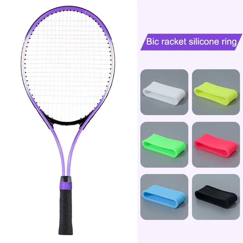 2Pcs Pickleball Paddle Grip Band Elastic Badminton Table Tennis Racket Overgrip Handle Silicone Anti-slip Ring Tennis Accessory