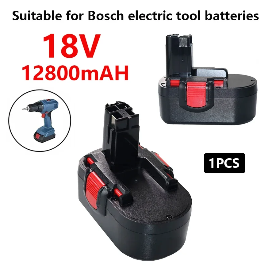 Batería recargable para Herramientas Eléctricas Bosch, pila para taladro GSB 18 VE-2, PSR 18VE, BAT026, ni-cd, 18 V, 12800mAh, B