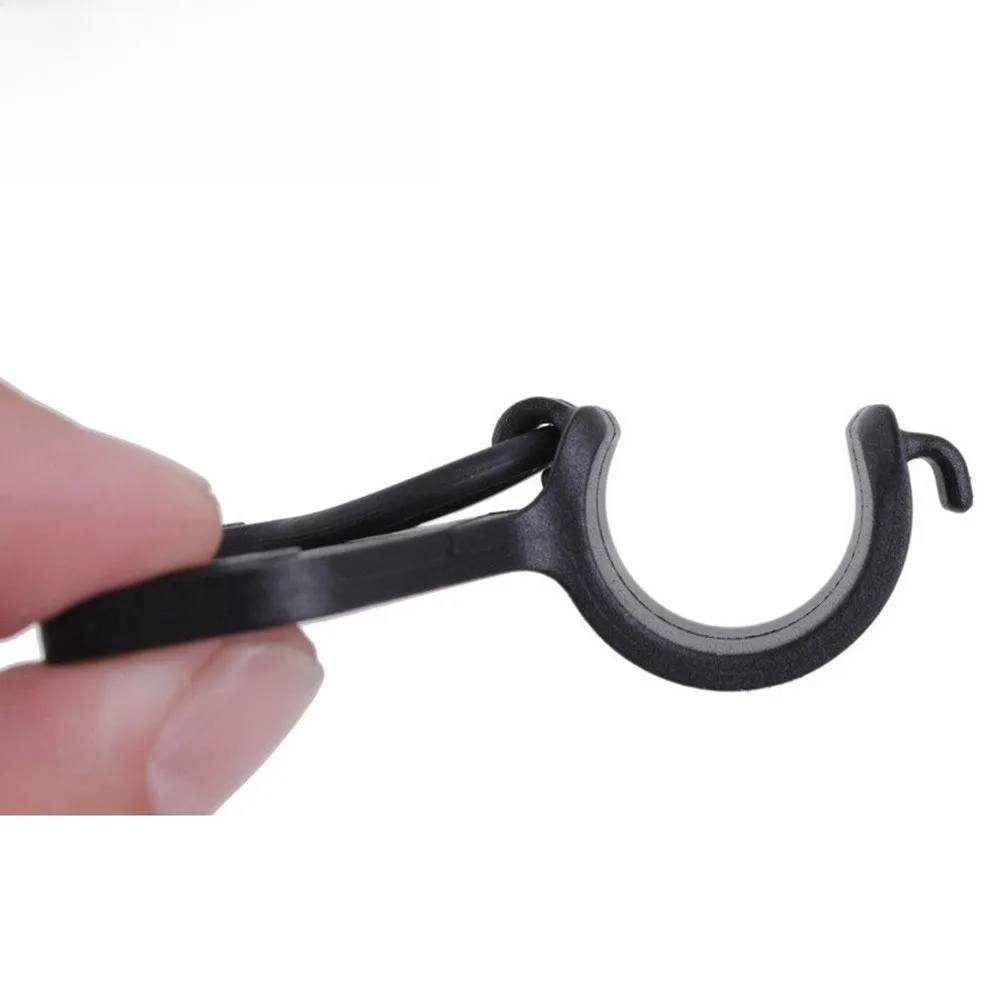 Bicycle Pump Mounting Clip Set 2pcs Nylon Fastening Bracket with Silicone Strap for Secure Pump Attachment on Frames