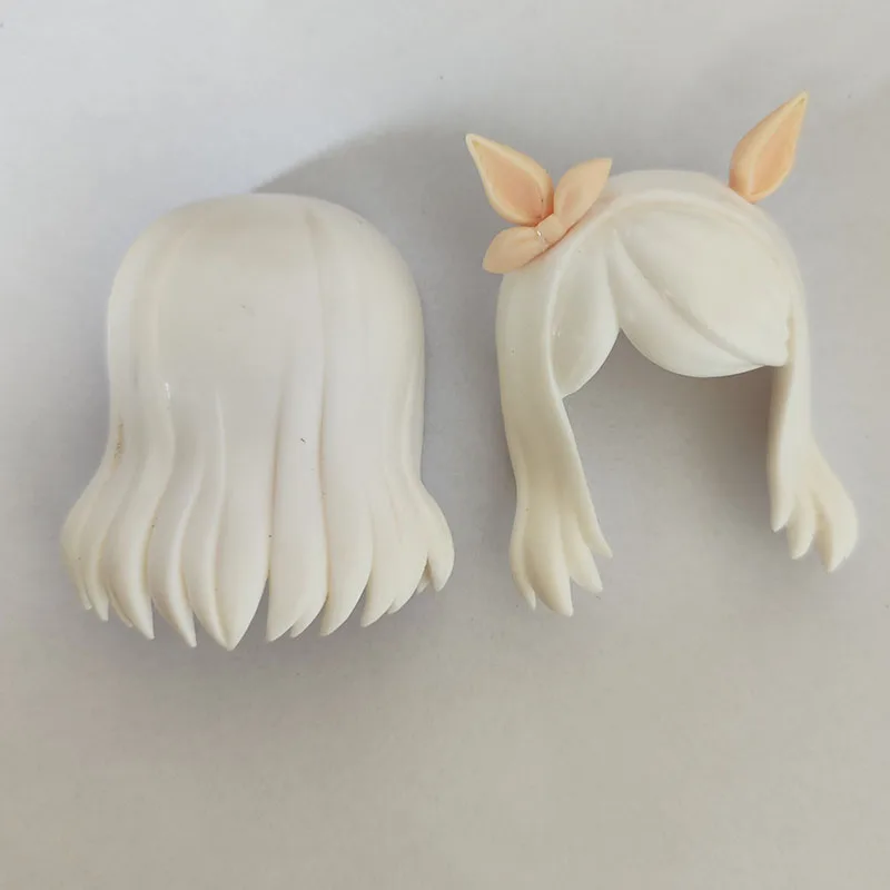 GSC glina mężczyzna włosy biały model OB11 akcesoria dla lalek