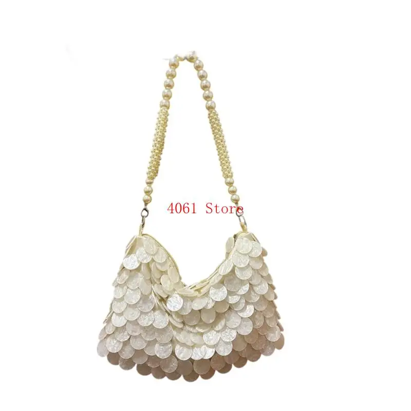 

Scale Design Evening Bag Lightweight PVC Handbag Casual Underarm Shoulder Bag
