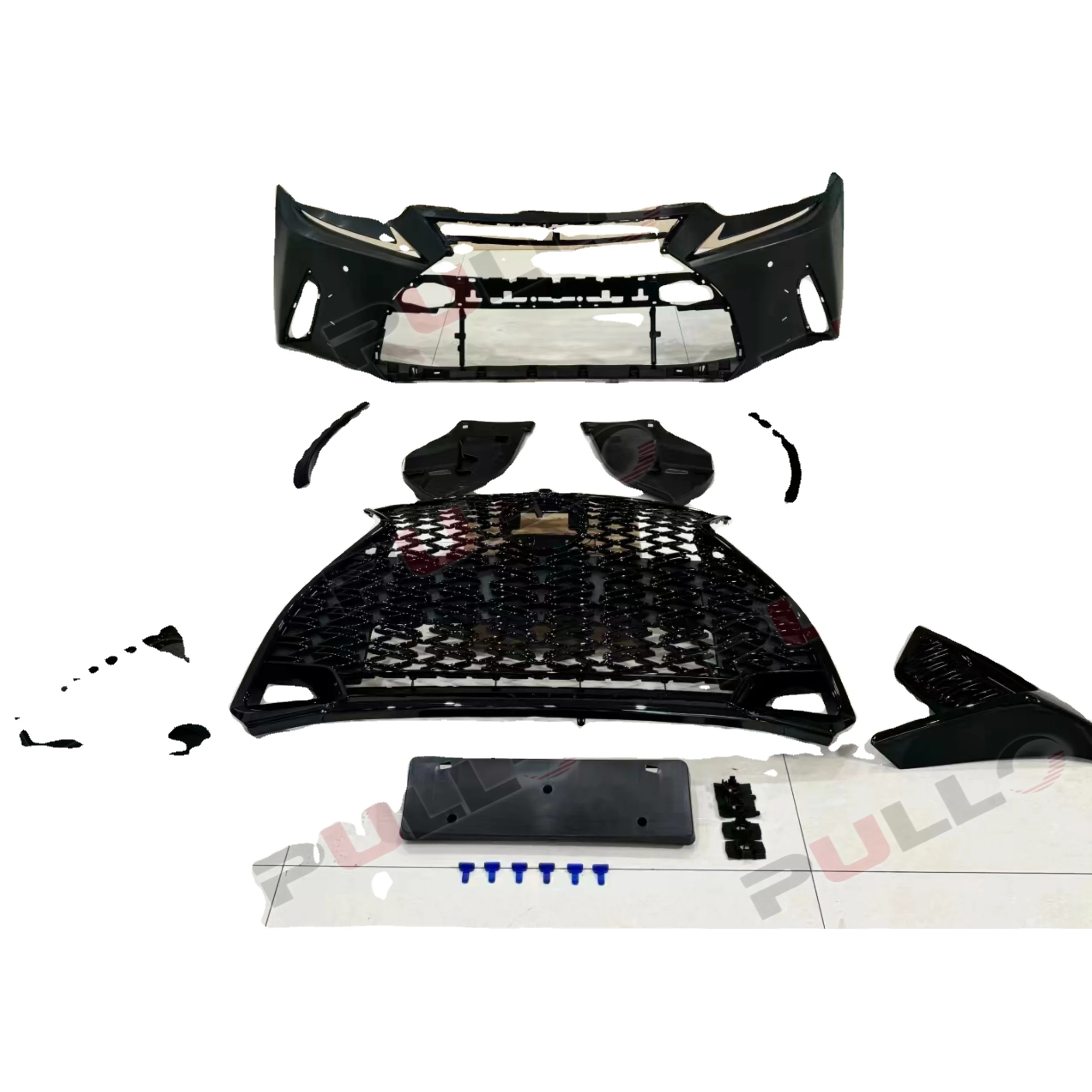 

Modified Front Car Bumper for Lexus IS250 2017-2020 Upgrade to 2021 Style with Grille Compatibility Front bar