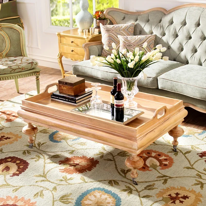 アメリカンカントリー無垢材レトロソファヨーロッパのシンプルなファブリックソファシングルダブルソファ