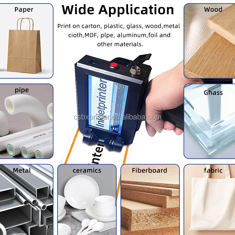 آلة الترميز النافثة للحبر بشعار التاريخ، مسدس الطابعة المحمولة Impresora Portatil Food Package #6