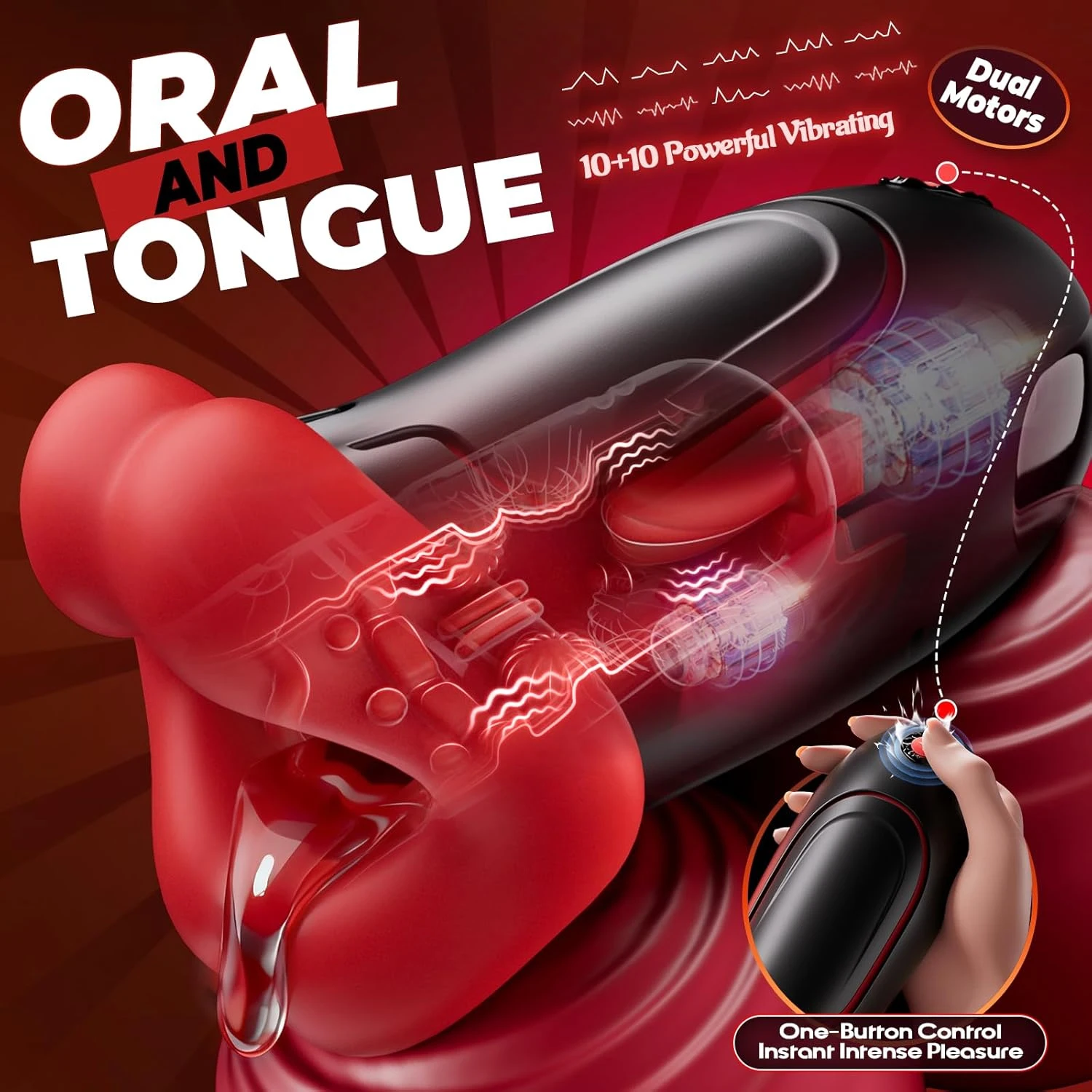 APP التحكم للعصر الكهربائية ذكر الاستمناء كوب الحلق العميق الفم اللسان هزاز 360 °   لعبة جنسية ملفوفة على الجيب للرجال