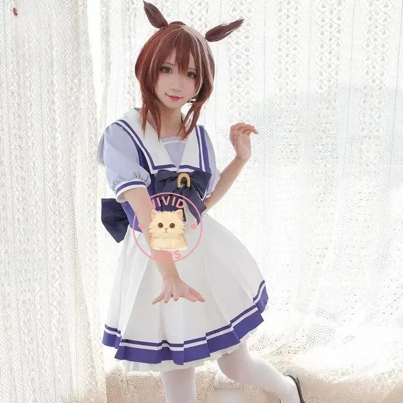 

ABC123 Bonito Derby Косплей Костюм Аниме Threeen Academy Униформа Одежда для ролевых игр Красивое фиолетовое платье для женщин с 3;f'6,