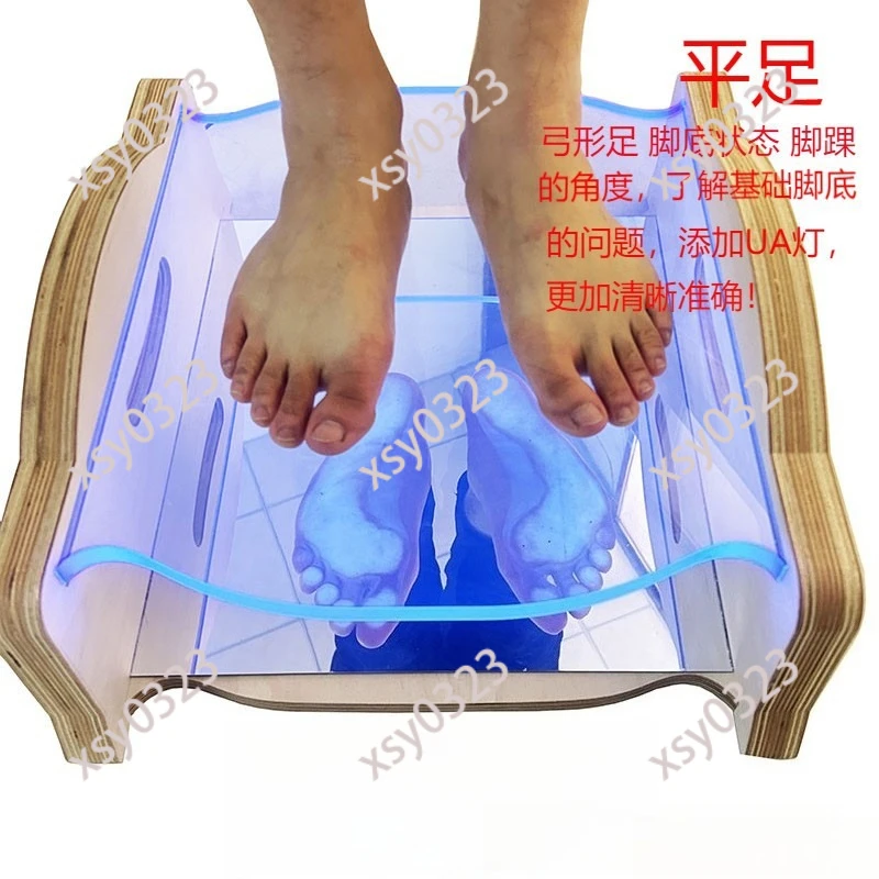 Foot Inspection Mirror Plantar Foot Detector Flat Foot Valgus Gait Posture Screening Assessment Tool