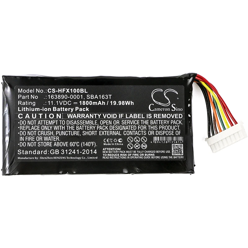 11.1V 1800mAh Barcode Scanner Battery 163890-0001 SBA163T 163890-0001B for Honeywell Marathon LXE, FX1, For LXE FX1380 +TOOL