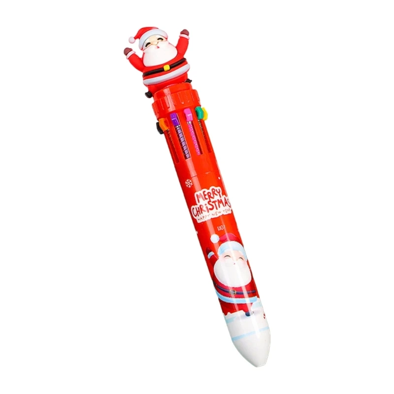 Stylo à bille noël rétractable multicolore, pour étudiant, récompense, cadeau fête noël