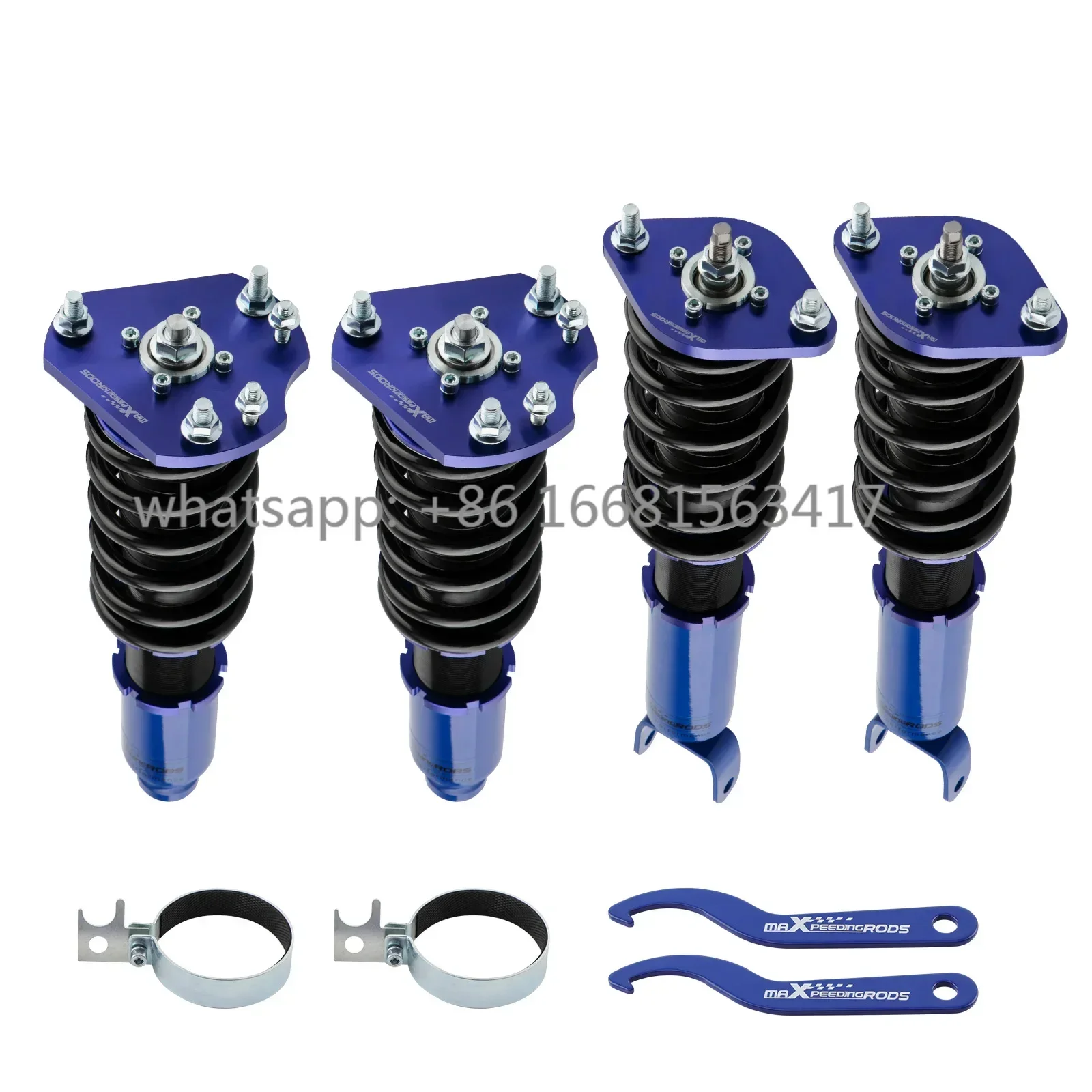 Coilovers Adjustable Shocks Struts Kit For HONDA PRELUDE BB1/BB2 1992-2001 Coilovers Shock Absorbers Blue Suspension Struts