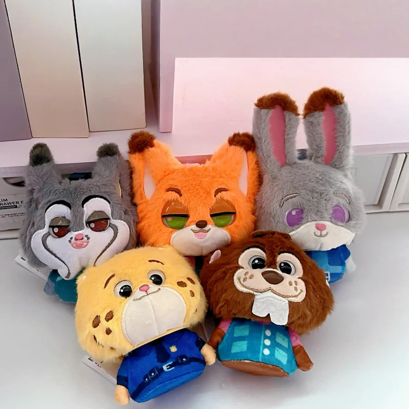 

New Genuine Toptoy Zootopia Bouncy Velvet Series Blind Box Keychain Nick Judy Collectible Cute Stuffed Pendant Gift Toy Kawaii