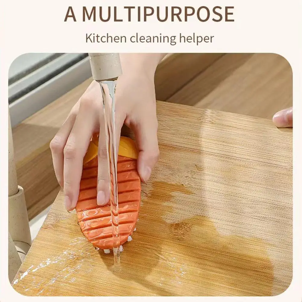 Plastic Multi-Functional Fruit And Vegetable Cleaning Brush Bendable Household Kitchen Tools