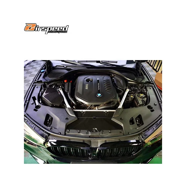 

Airspeed 100% Dry Carbon Fiber Cold Air Intake System for BMW 5 6 7 8 Series(B58) New Condition Automotive Parts