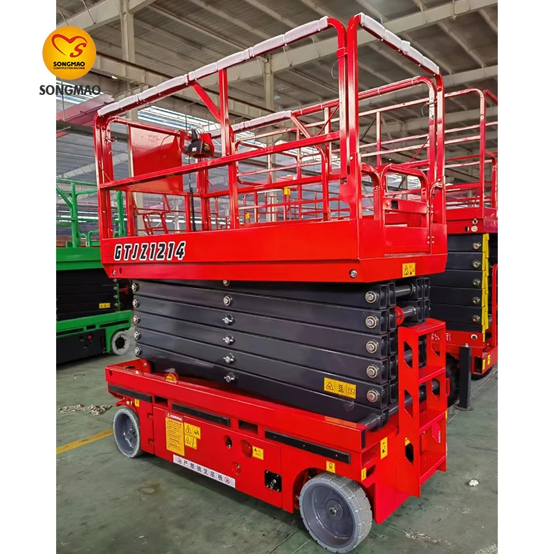 SONGMAO New Electric Hydraulic Self-propelled Lift Mobile Scissor-type Aerial Work Vehicle Fully Self-elevating Lifting Platform