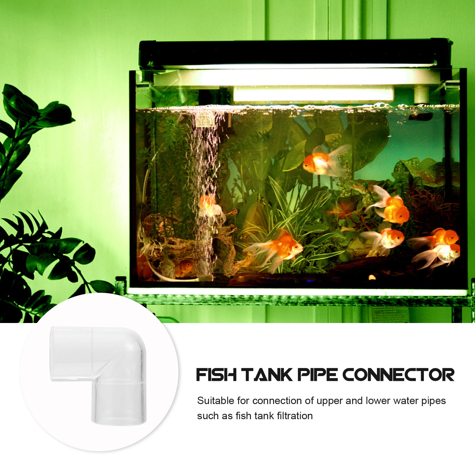

10 Pcs Drain Fittings Fish Tank Tubing Hose Connector Elbow Plastic Aquarium Accessories Adapter