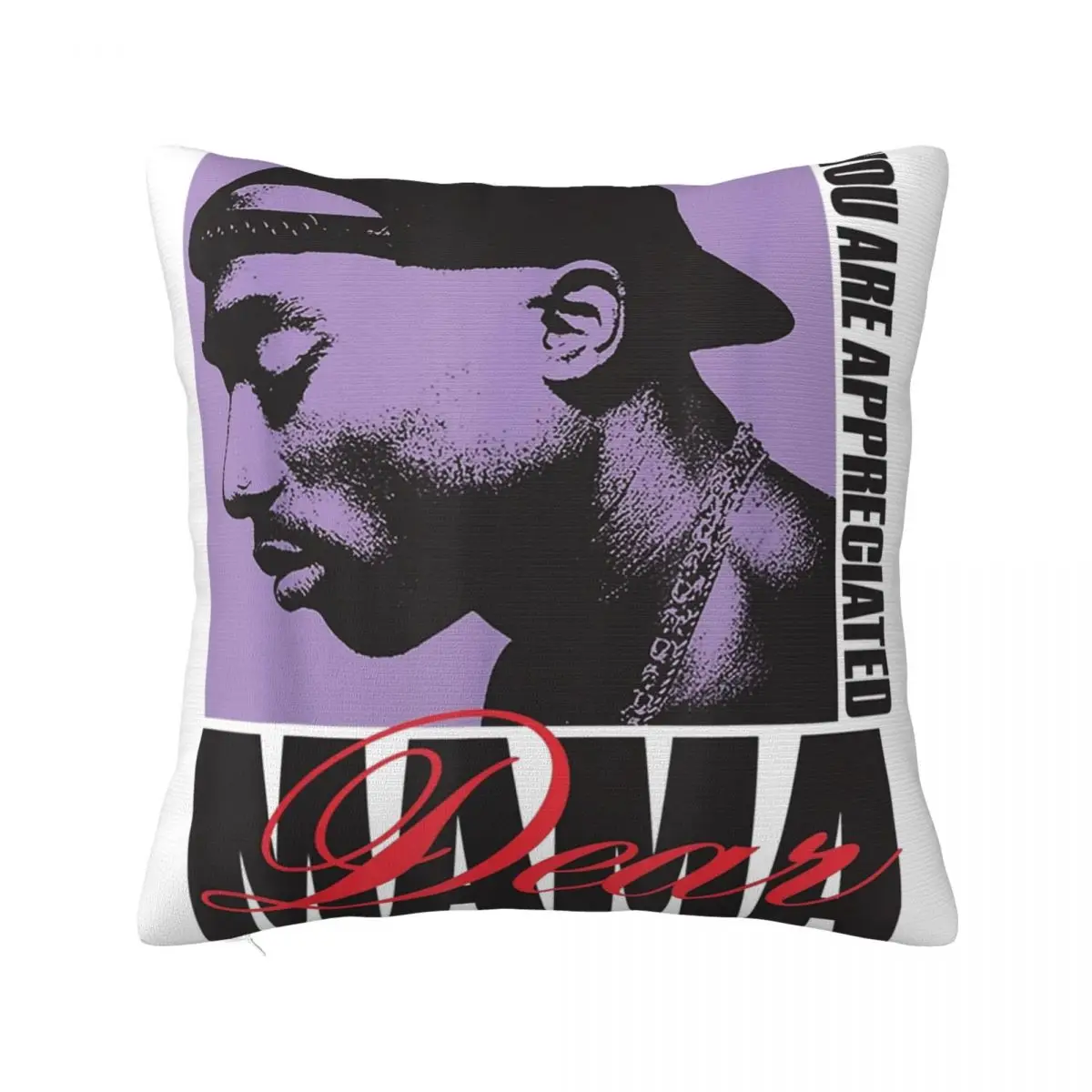 Home Decor Dear Mama 2pac Rapper Hip Hop Pillowcases Stuff Pillow Covers Zipper Multi Size