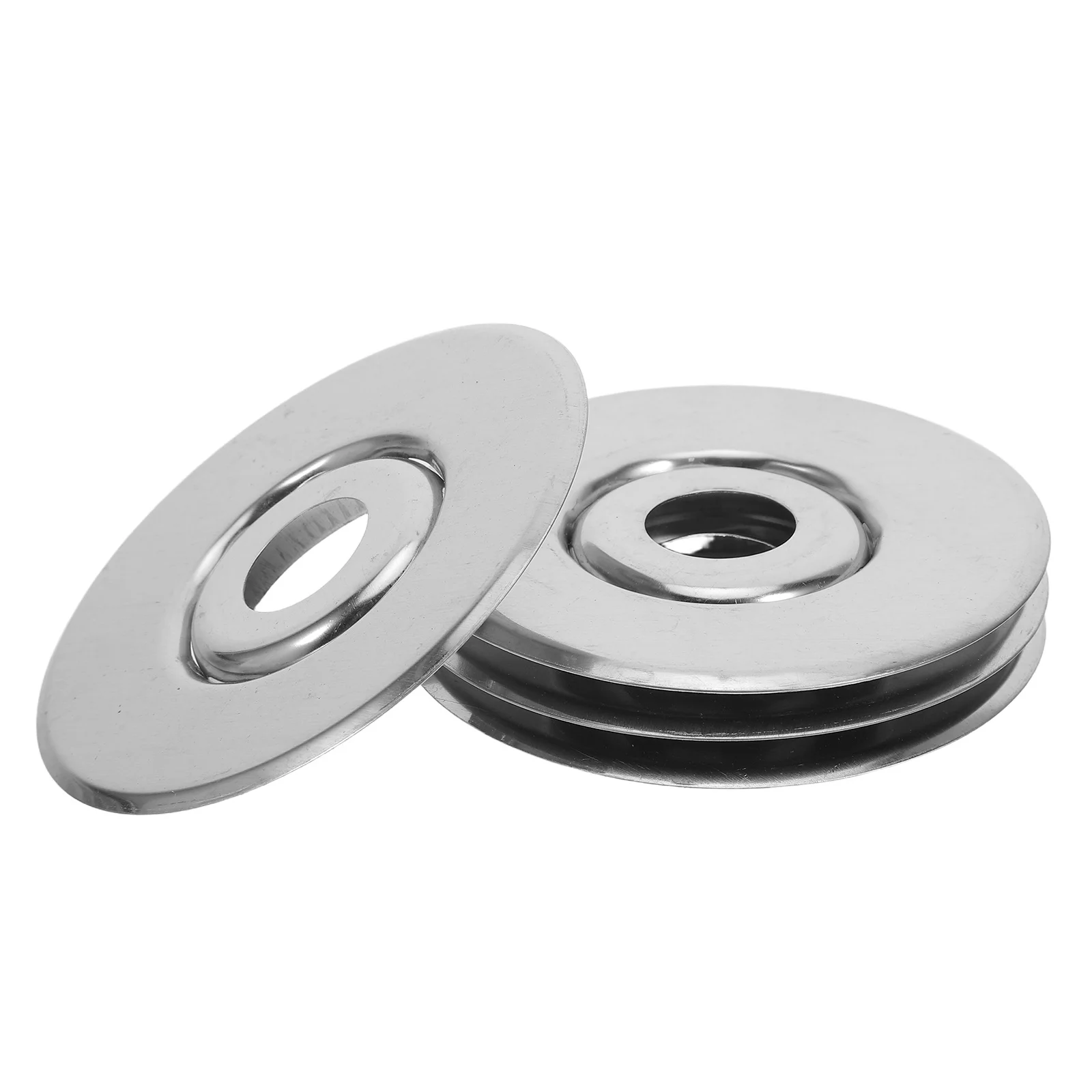 4Pcs Fire Sprinkler Escutcheon Silver High Temperature Resistant Recessed Cover Plate Skirt Trim for Residential Commercial