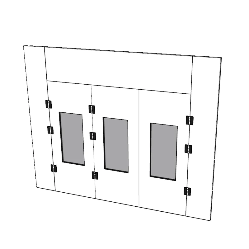 Paint Baking Oven Parts Supply Provide Painting Room Door Spray Booth Accessories Furniture Drying Room Door