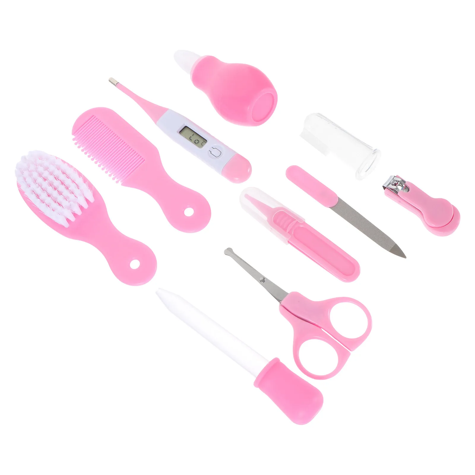 

1Set Baby Grooming Kit Premium Stainless Steel Nail Trimmer Set for Newborn Infant Toddler Safe Ergonomic Design Portable Travel